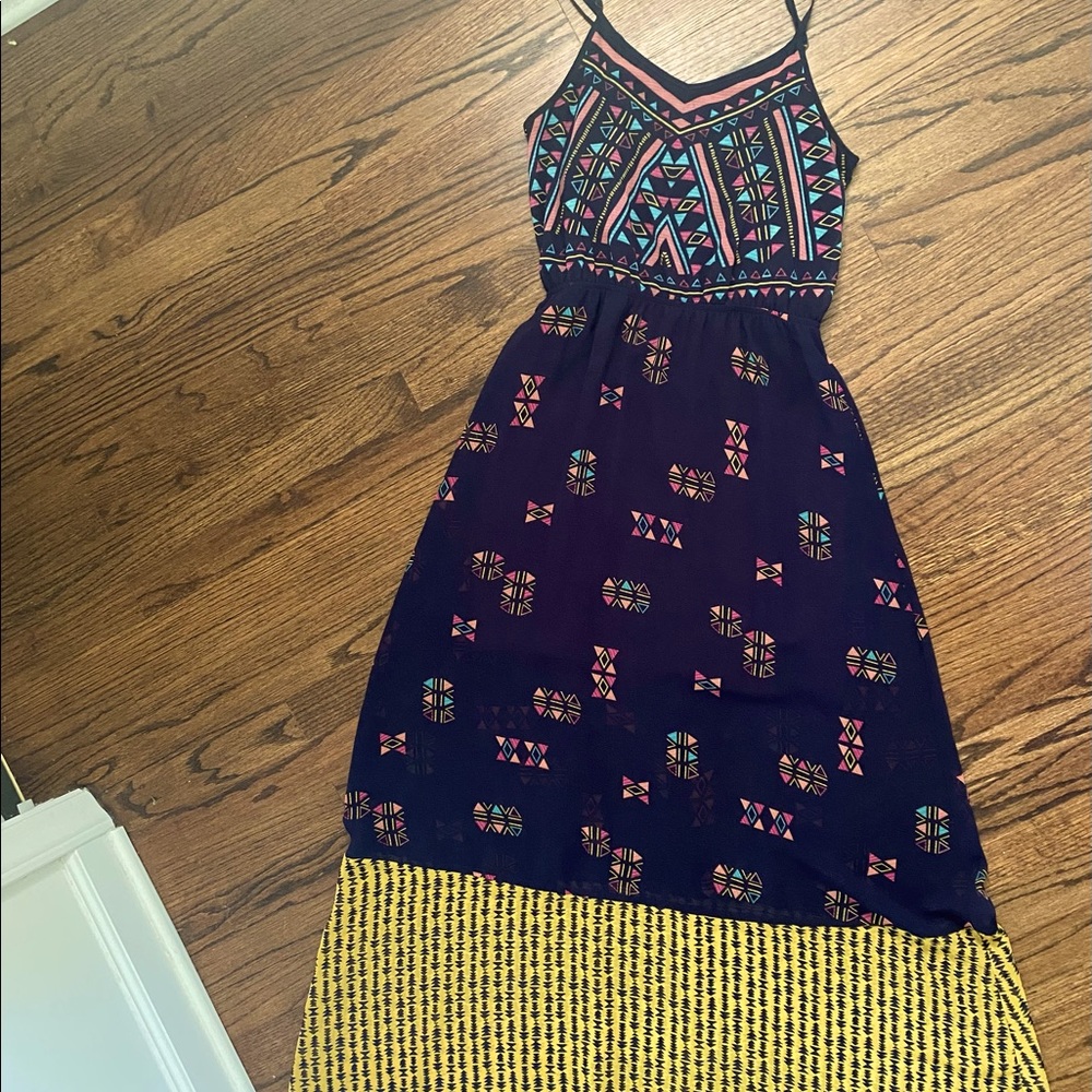 Geometric maxi dress